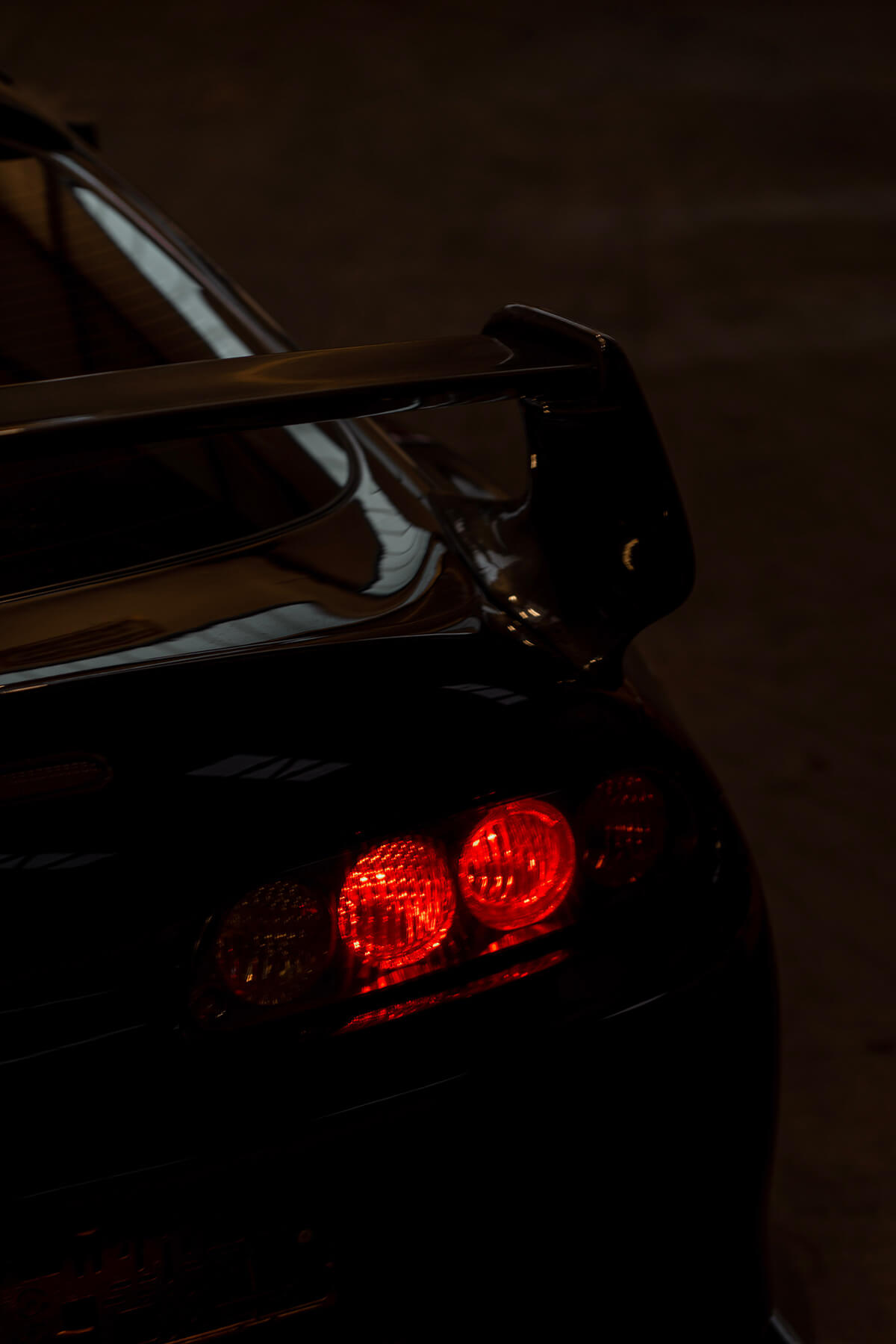 Toyots Supra A80 red parking lights rear