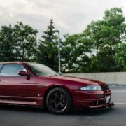 Burgundy Nissan Skyline GTS-T25 R33 pre restyling