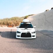 Mitsubishi Lancer X with Evolution front bumper